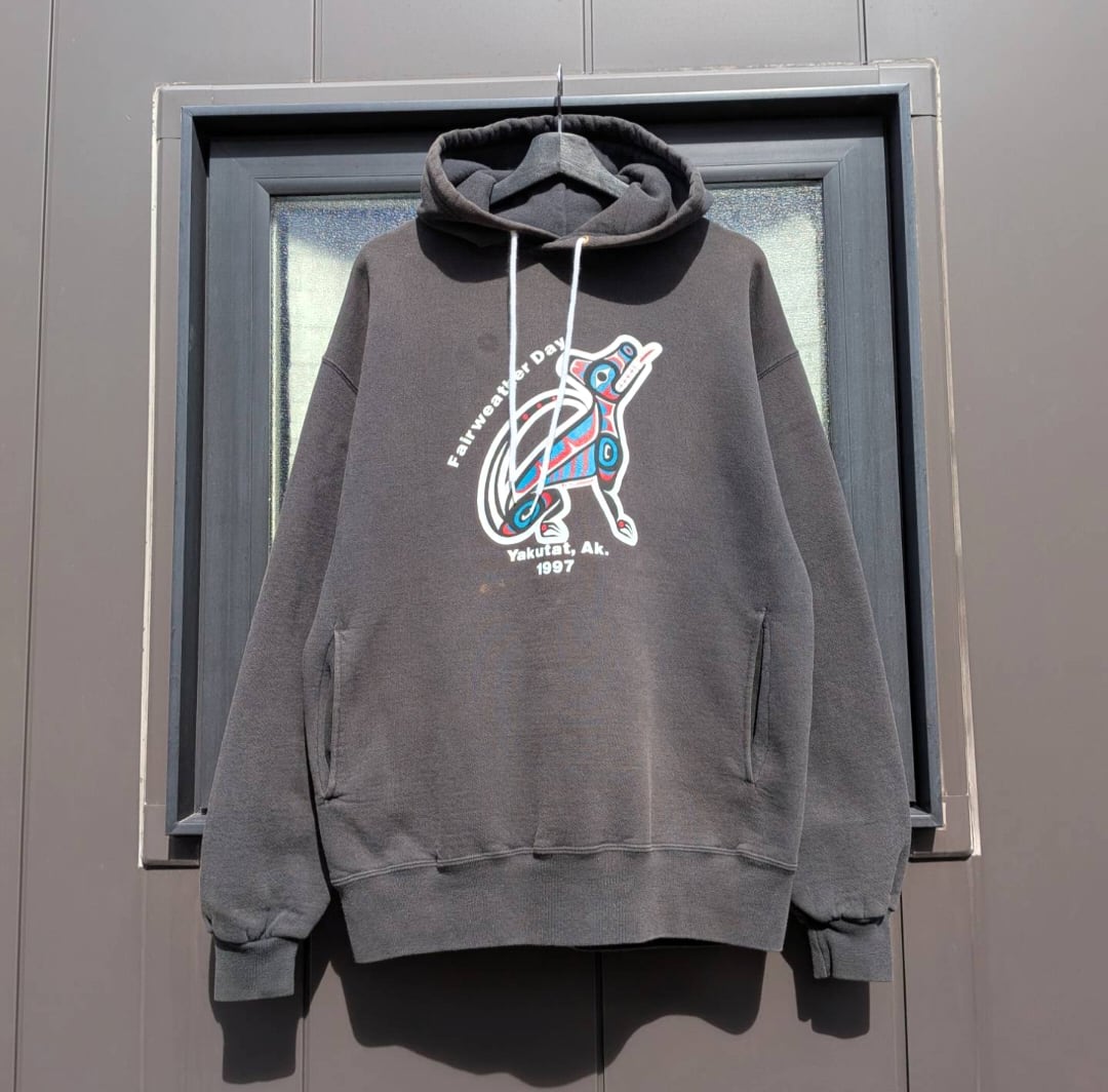 90s Fairweather Day native art wolf sweat foody 小岩店
