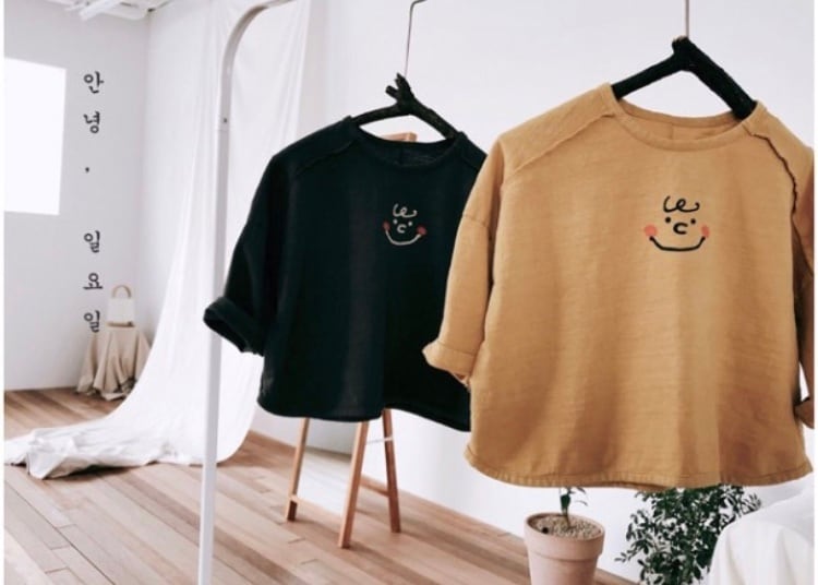 韓国子供服 チャーリーブラウントップス 7分丈 トップス 男の子 女の子 90cm/100cm/110cm/120cm/130cm/140cm