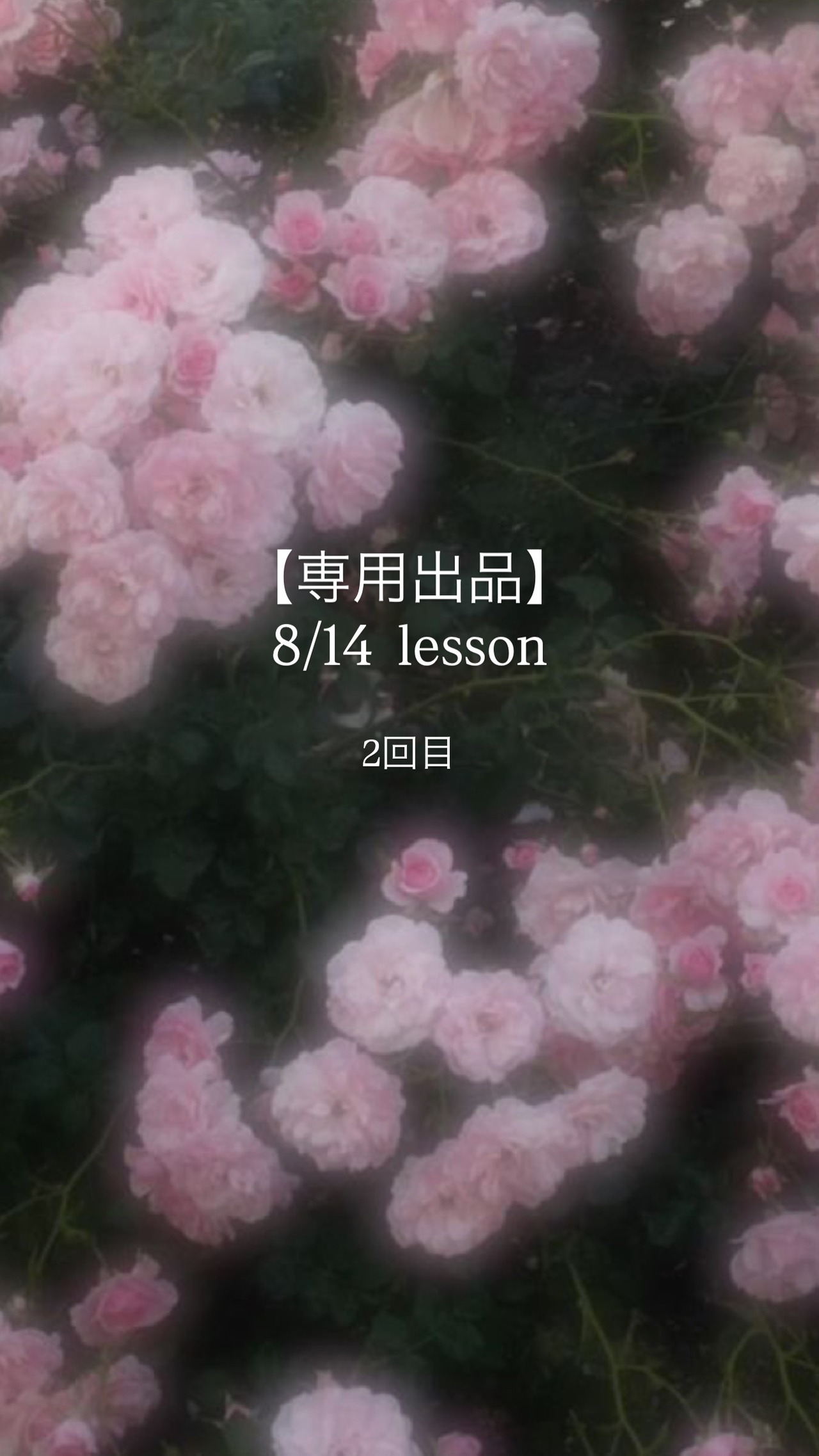 【専用出品】8/14 lesson ②
