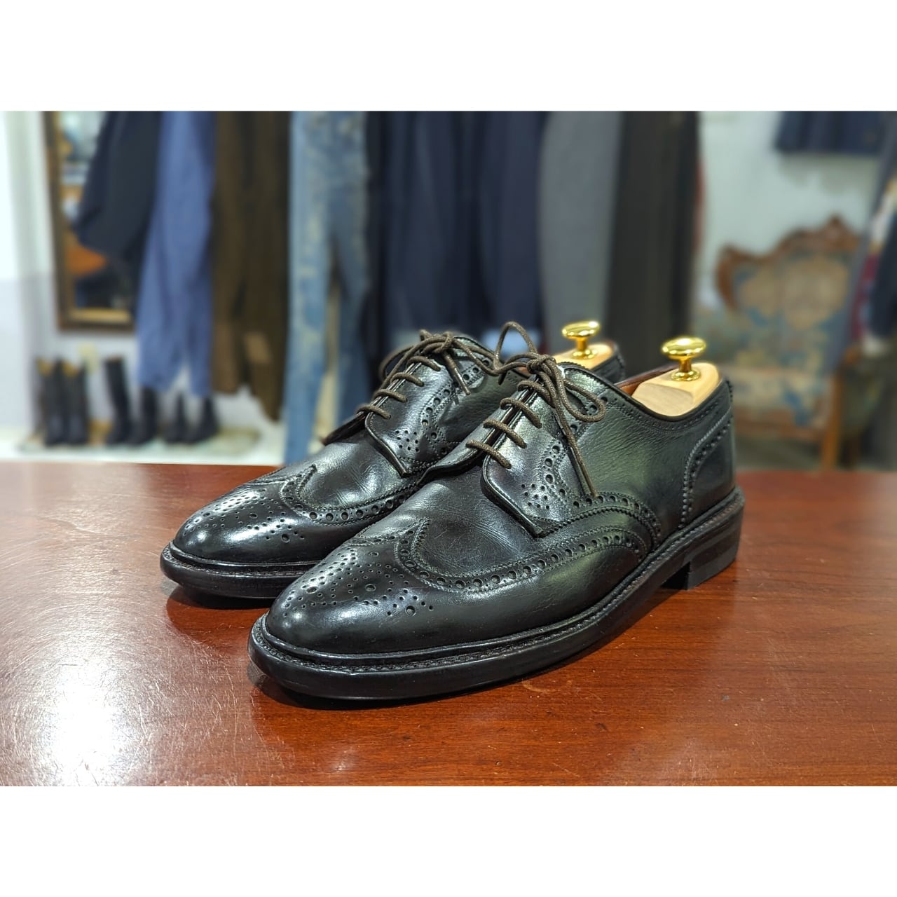 Crockett&jones ウイングチップ