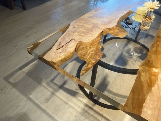 栃（トチ）_1180×740×36_浅草本店_テーブル天板/リバー加工