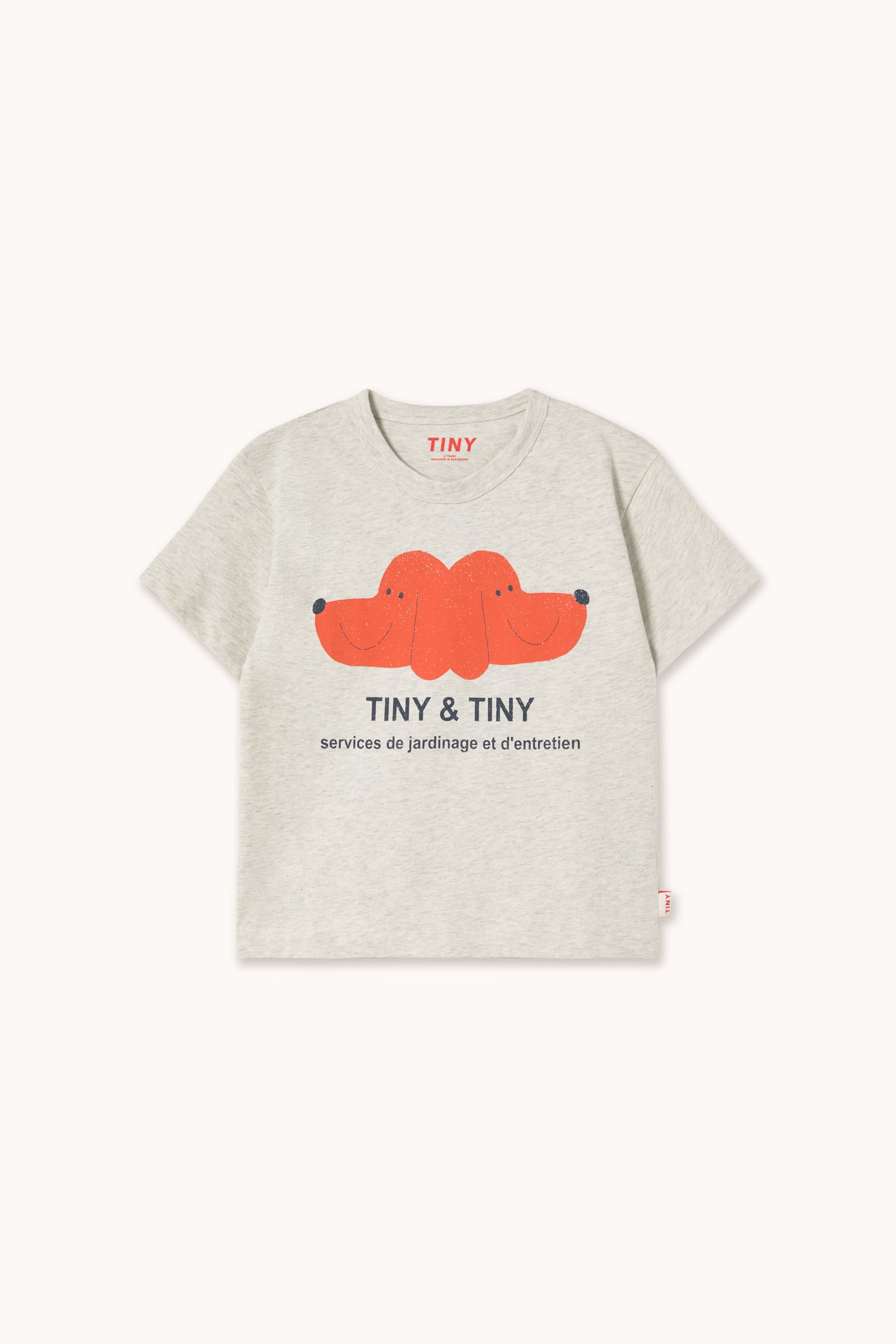 送料無料 tinycottons/TINY&TINY GRAPHIC TEE cream heather