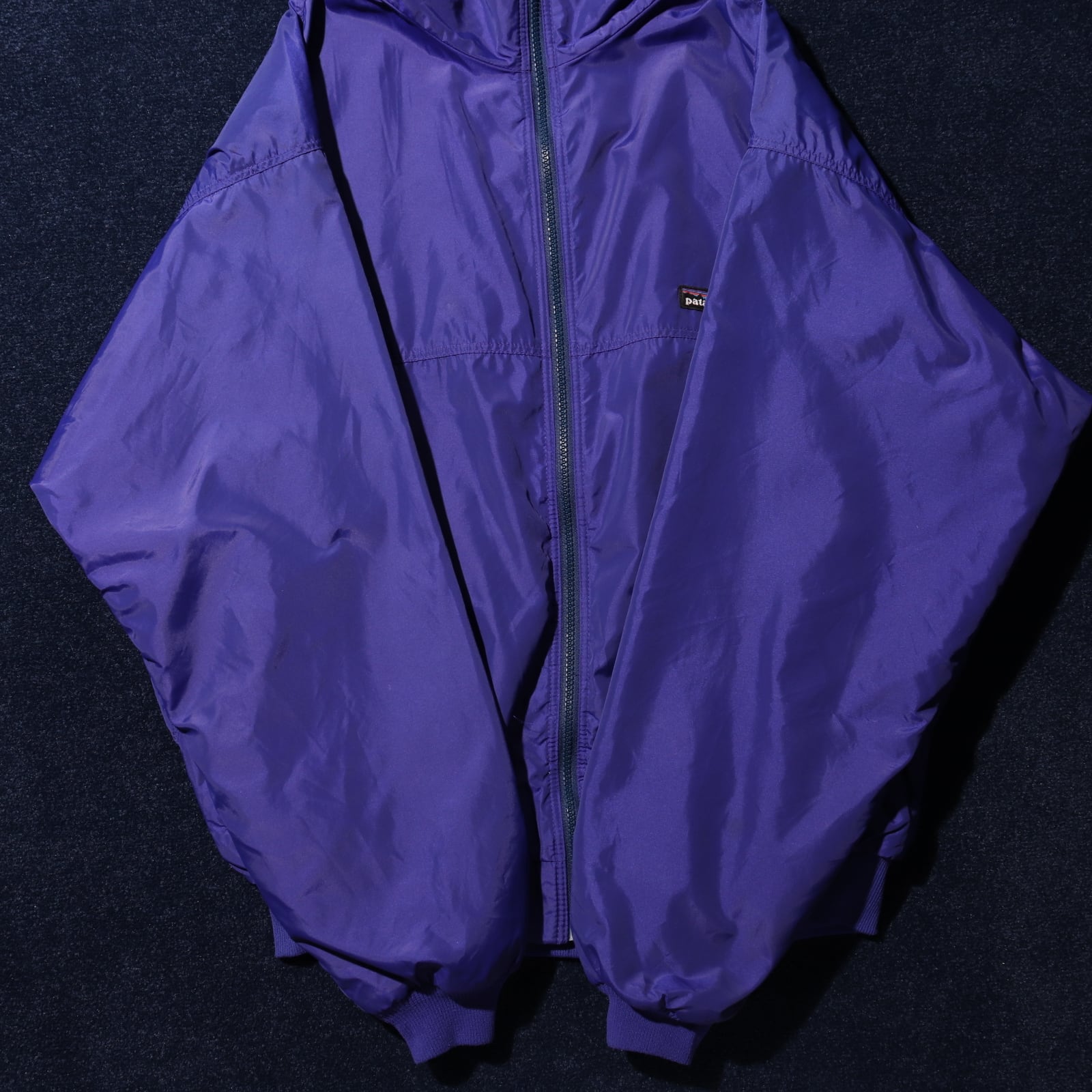 L 雪無し 93年 紫 Shelled Capilene Jacket Patagonia シェルドキャプ  