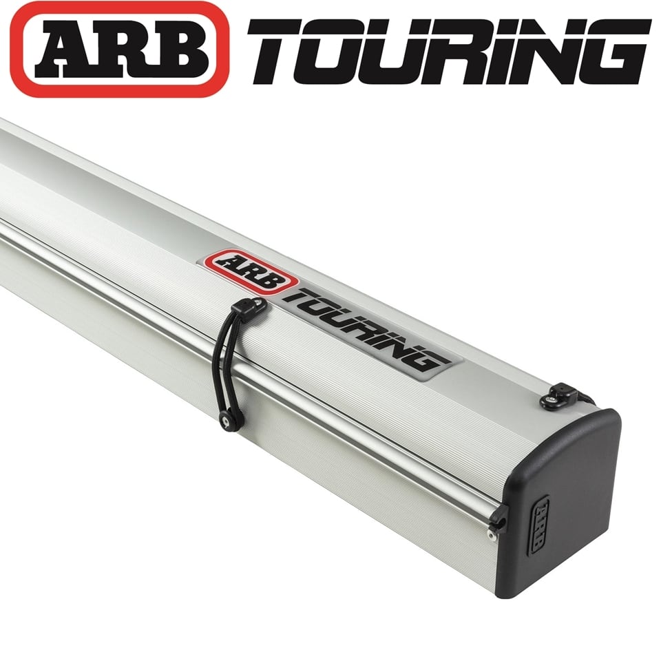 ARB LEDライト付き シルバーアルミケース サイドオーニング 2500mm