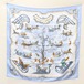 美品　HERMES　エルメス　カレ90　ソリとスケート　Traineaux et glissades　シルクスカーフ　大判ショール　23-0457