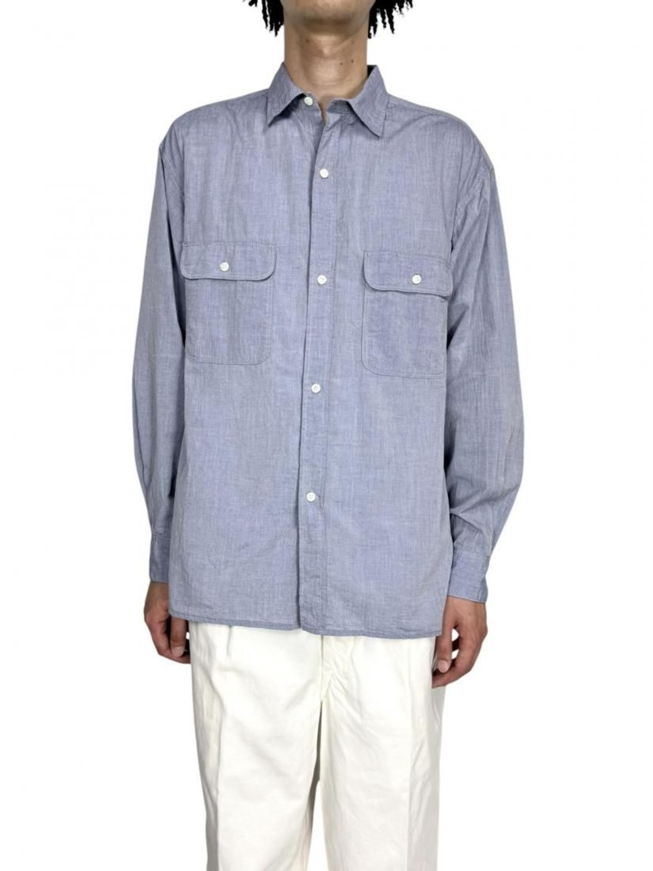 【blurhms ROOTSTOCK】Hard Twist Chambray Work Shirts L/S