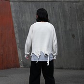 Leh(レー)GANKO別注×damage waffle L/S sweater コーディネート