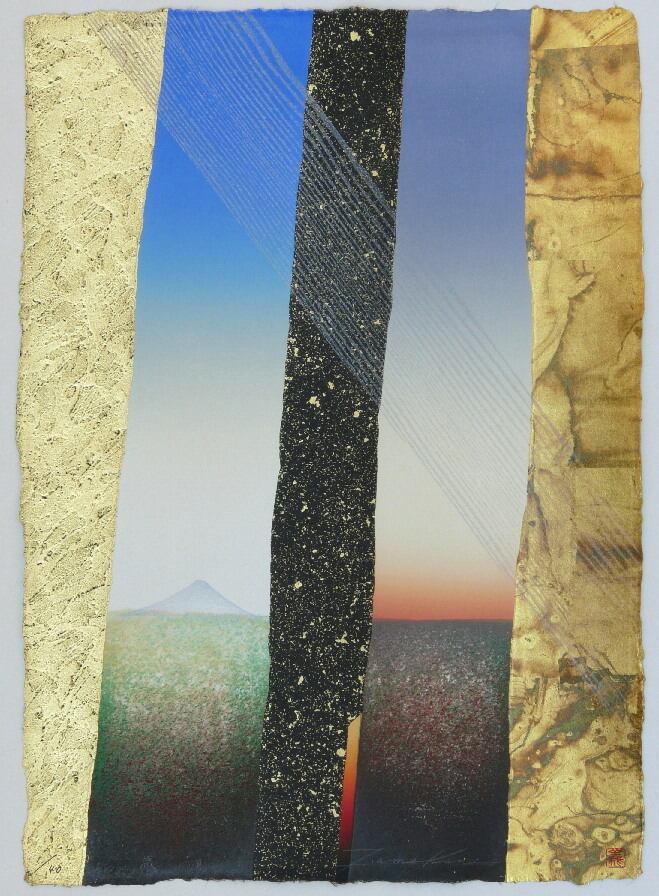 河内成幸。作品 / 木版画「雷鳴不二（Ⅲ）」シートのみ | VIVANT ART