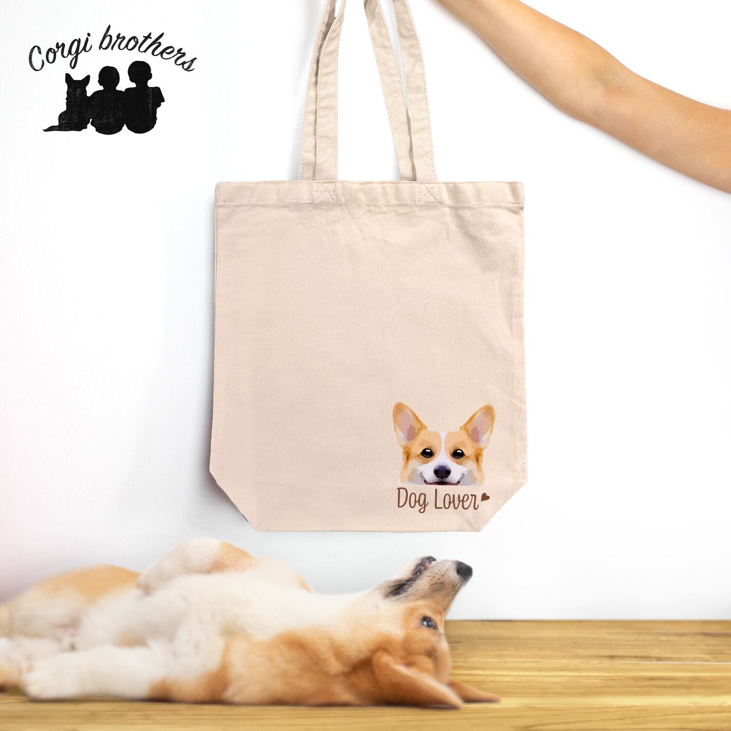 マルチーズ 毛色1色 】キャンバス トートバッグ 犬 ペット うちの子