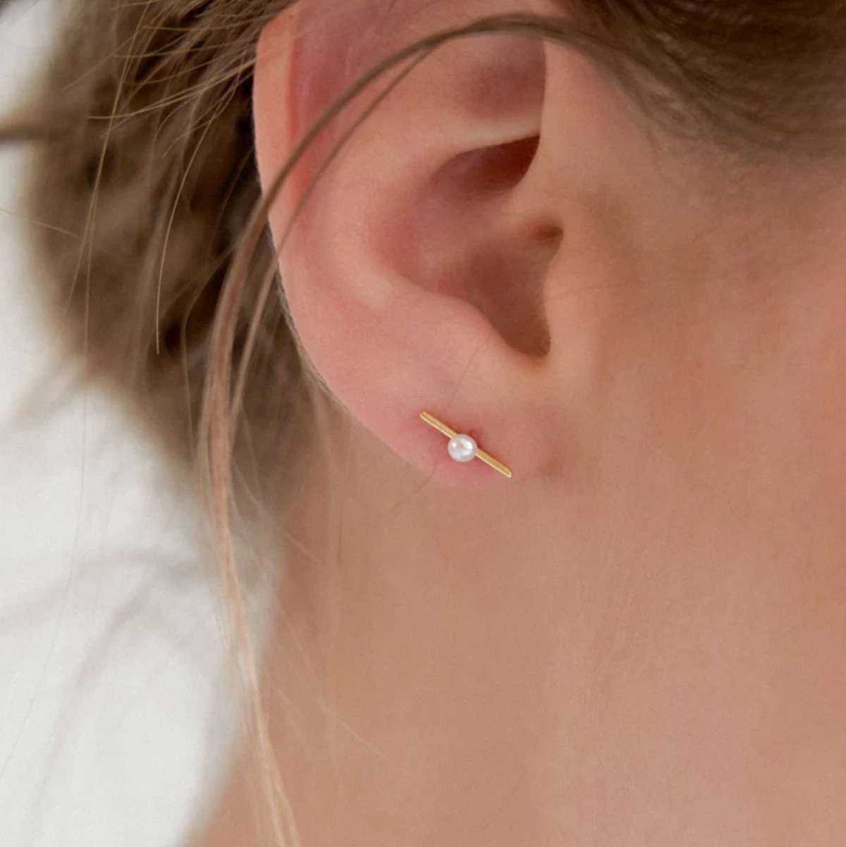 パール スティック ピアス / Pearl Stick Earring | focoa