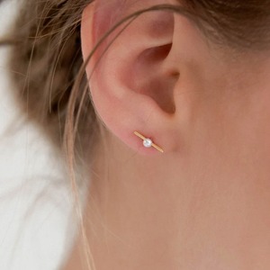 パール スティック ピアス / Pearl Stick Earring