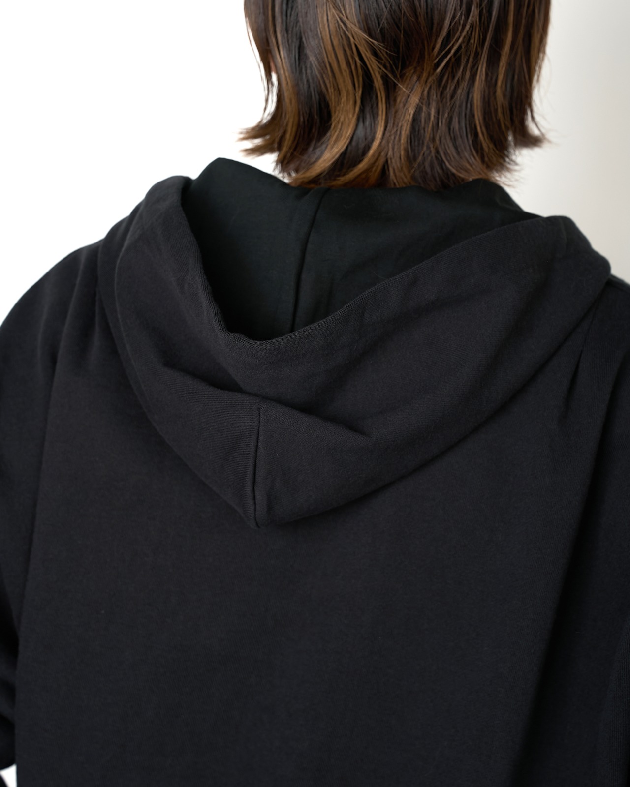 ROTOL "Solid Sweat Zip-up Hoodie 〔BLACK〕"