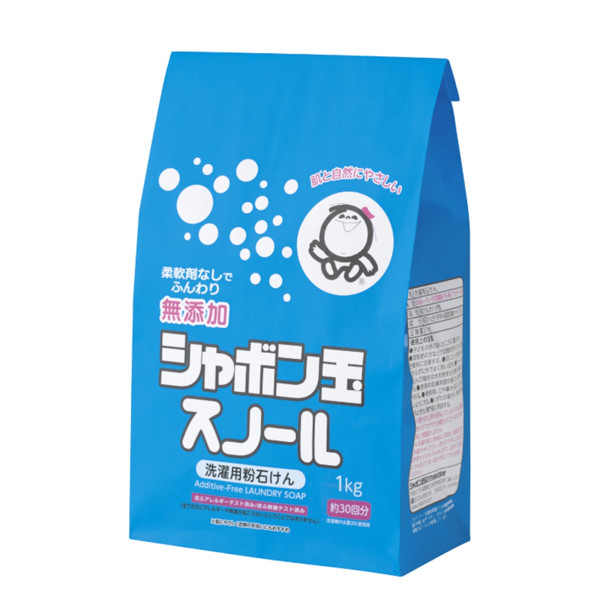 【新品6個セット】シャボン玉石けん 粉石けんスノール1kg×6袋 シャボン玉石けん〉洗濯用 粉石けんスノール 紙袋 1kg | 井上