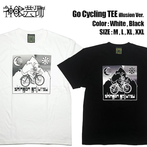 神眼芸術『Go Cycling』T-shirt (illusion Ver.)