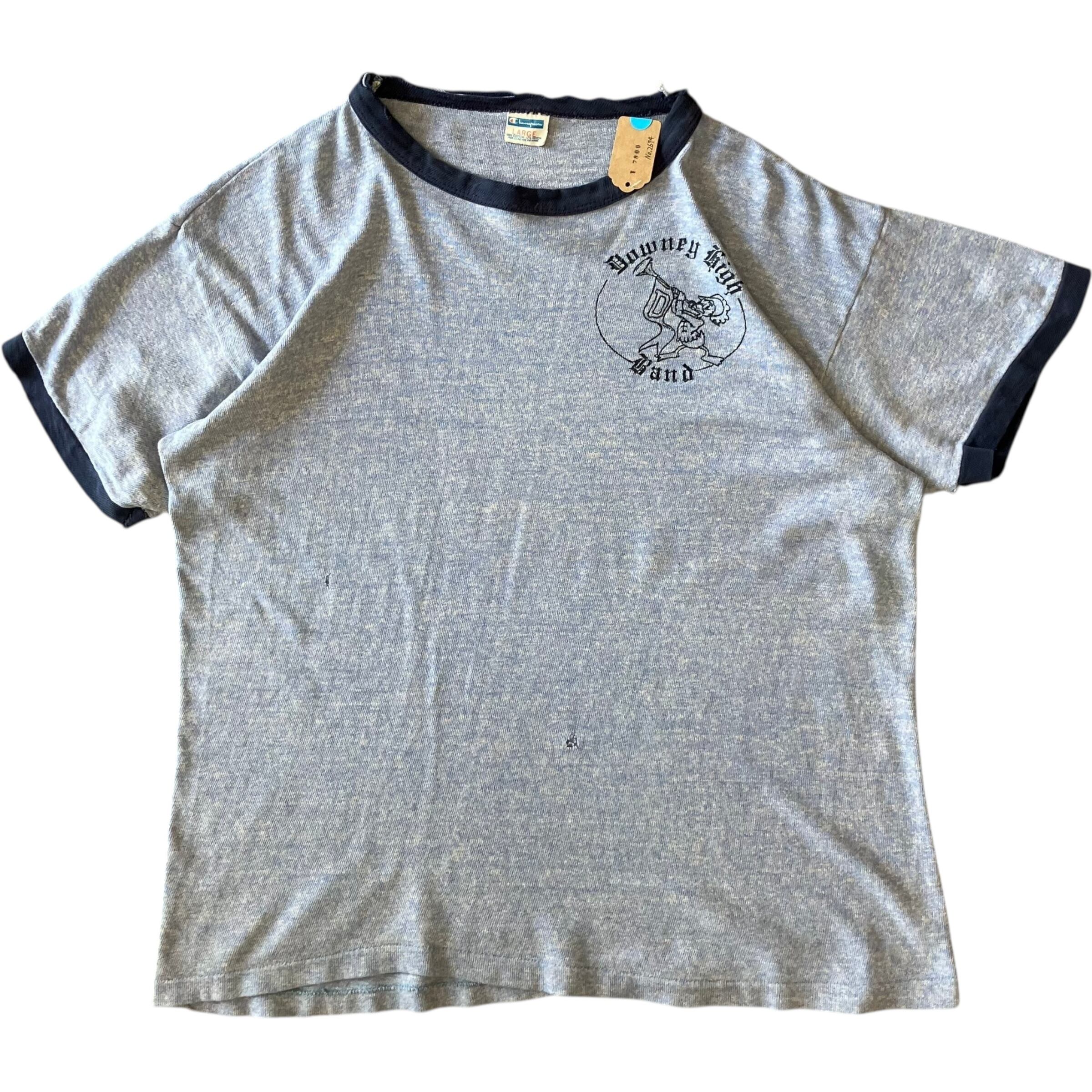 《L》champion チャンピオン 70s バータグ リンガーTシャツ ラバープリント No.2674