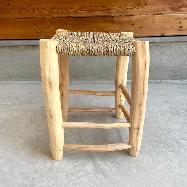 Moroccan wooden chair モロッコ ドーム木椅子 w30×30.5×h41cm