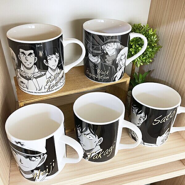 名探偵コナン 警察学校 モノクロームマグカップ コップ 日本製