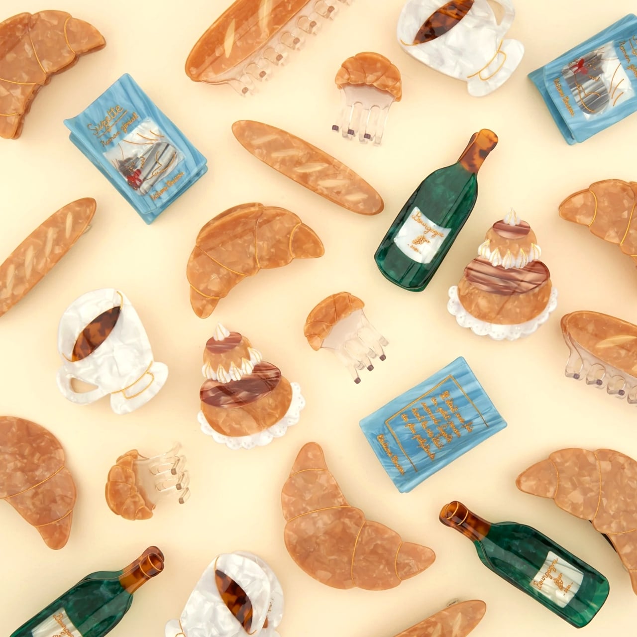 即納» Coucou Suzette Coffee Hair Claw ククシュゼット ヘア