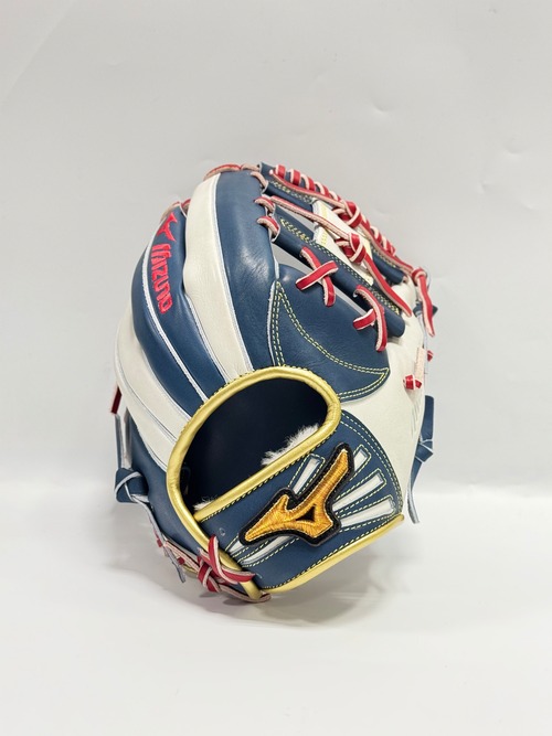MIZUNO PRO-ミズノプロ　2026年勝色コレクション　内野手モデル　Dブルー×シルバー/レッド 画像