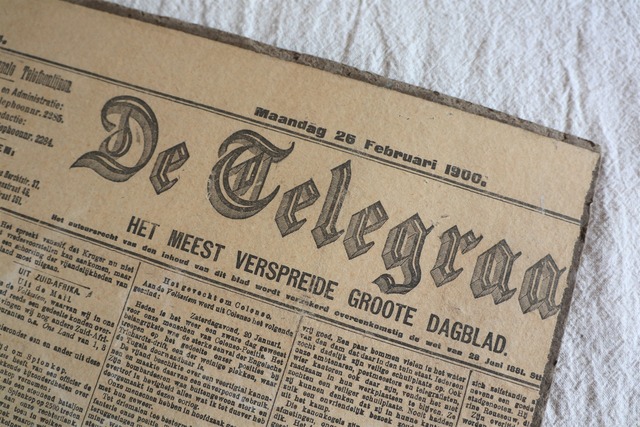Netherlands 古の新聞~Maandag 26 Februari 1900~
