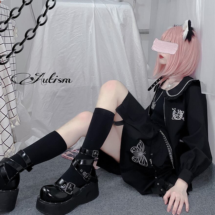 サブカル系 セットアップ ショートジャケット プリーツミニスカ