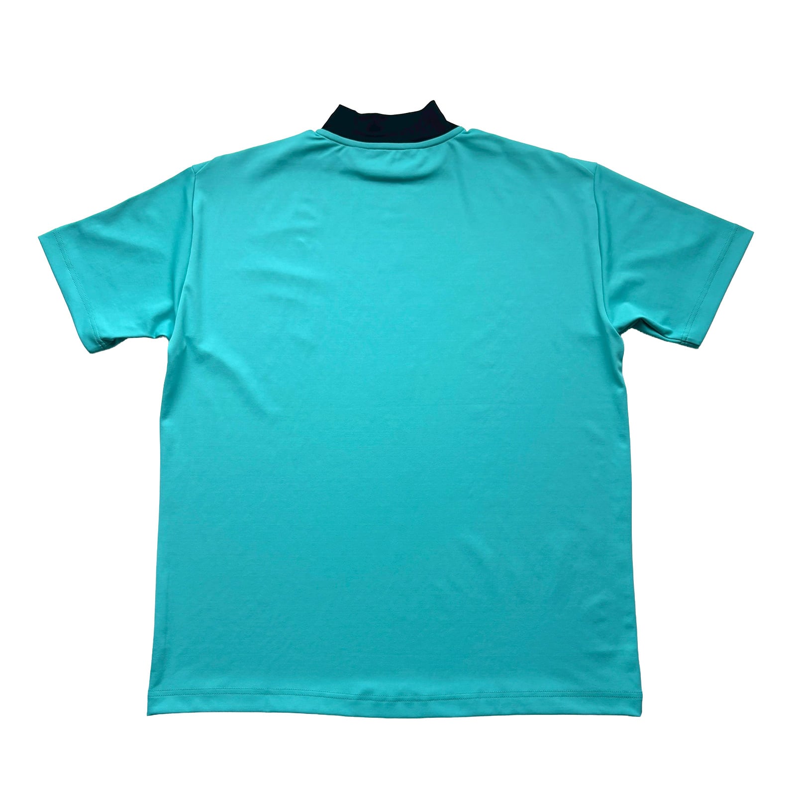 【希少】8gshoot LOGO PRINT MOCK NECK XLサイズ LOGO PRINT MOCK NECK SHIRT - TURQUOISE / BLACK - | 8G SHOOT WEBSTORE