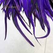 タヒチアンダンス 衣装 まとめ売り 全3点 セット パープル系 ヘッドドレス ヒップベルト 紫 黒 茶 ヘッド 頭飾り 羽根 貝 シェル ナチュラルカラー Hula&Tahiti ダンス衣装 マジックテープ フラダンス タヒチアン ブラック系 ブラウン系