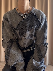 avant garde gray color remake knit-5128-1