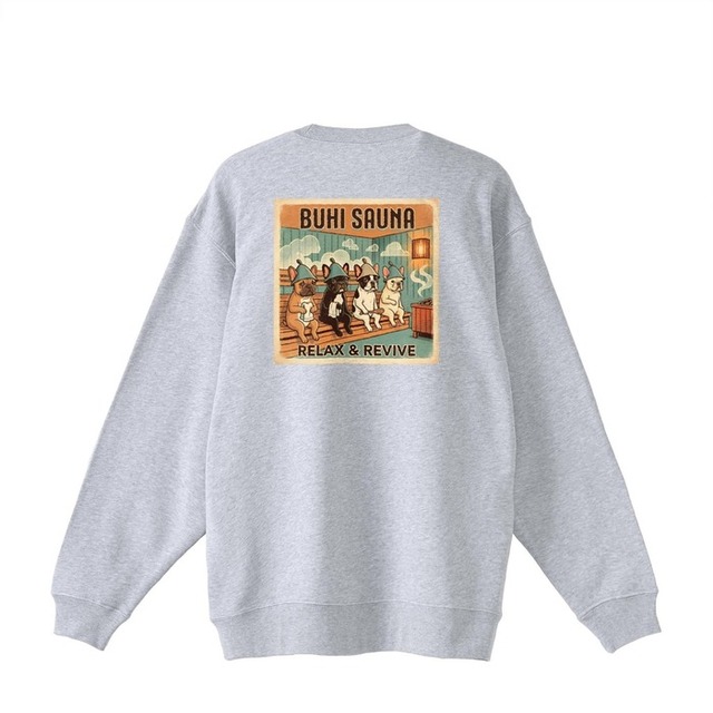 BUHI SAUNAトレーナー(Grey)