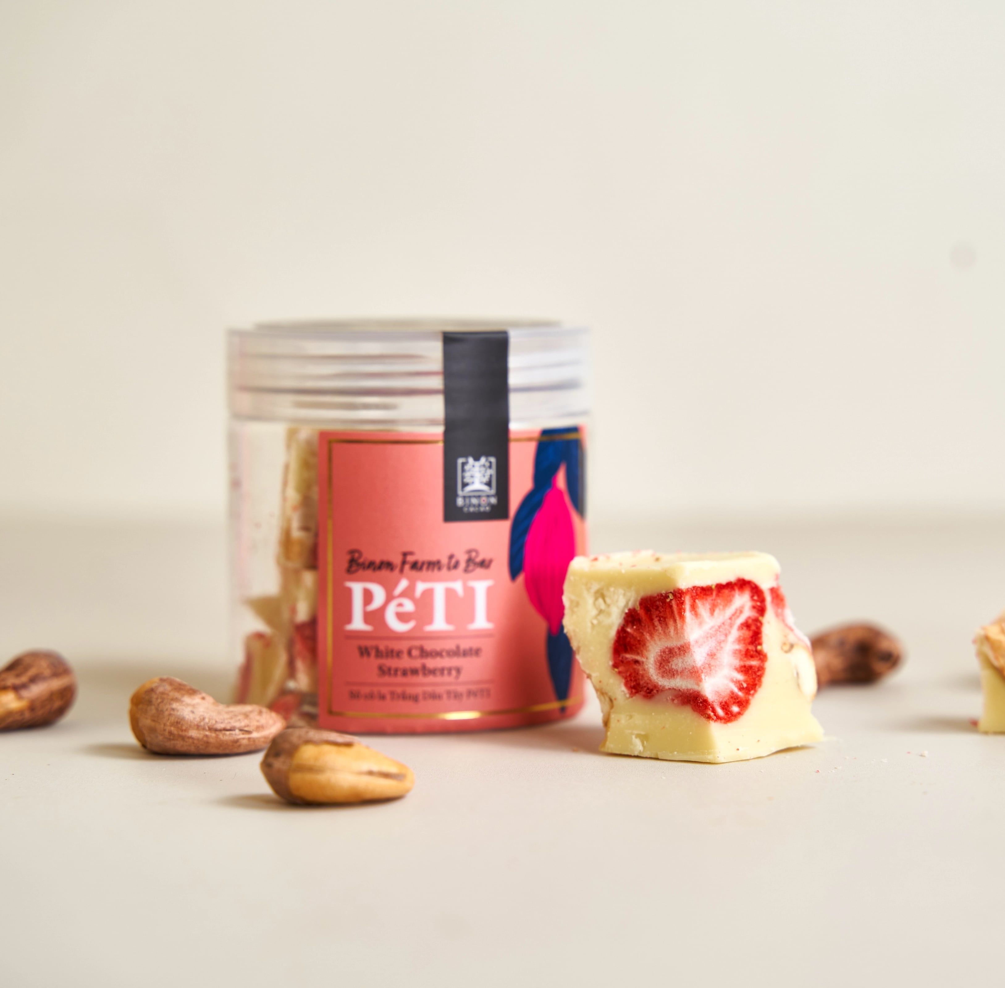 BINON ファームトゥバーPeti　ホワイトいちご＆カシュー （小）