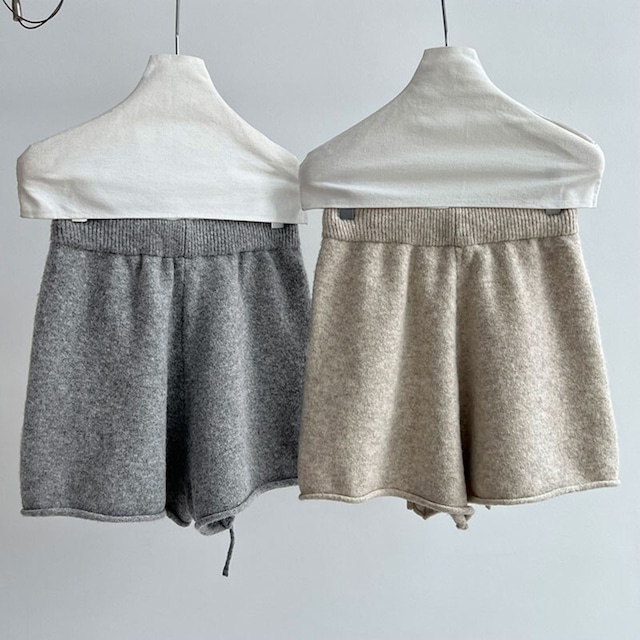 knit pullover and short pants set 10889