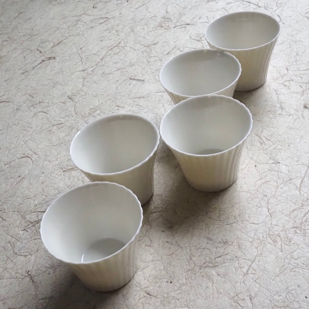 色原 昌希/白磁 リンカ茶杯