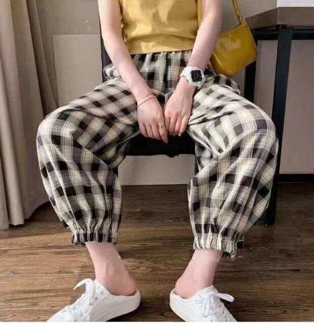 チェックジョガーパンツ