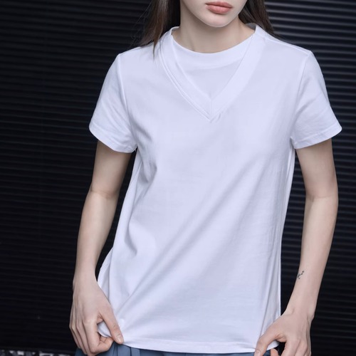 ダブルカラーTシャツ ・21442