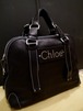 美品◆Chloe クロエ パッツィ ユニセックス A4対応ビジネス可 スタッズデザイン レザー トート バッグ 黒◆ ユニセックス仕様のレアモデル