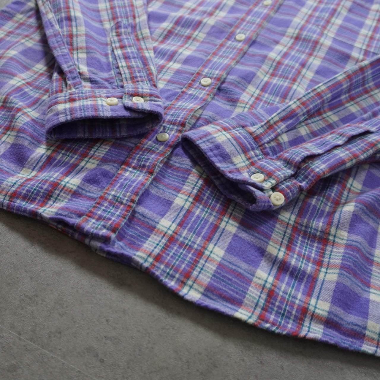 L.L.Bean flannel shirt  M〜L相当 古着 - 8