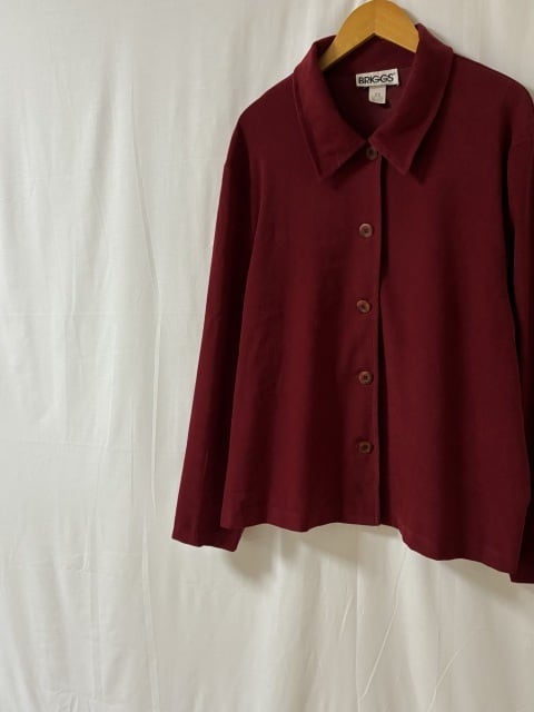 1990's Micro Suede Short Shirt Jacket