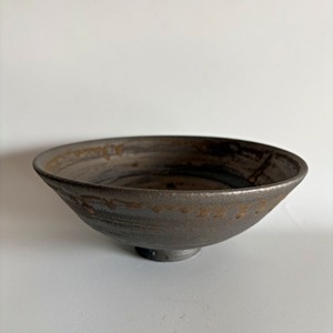 【再入荷】吉永哲子_浅どんぶり_鉄錆