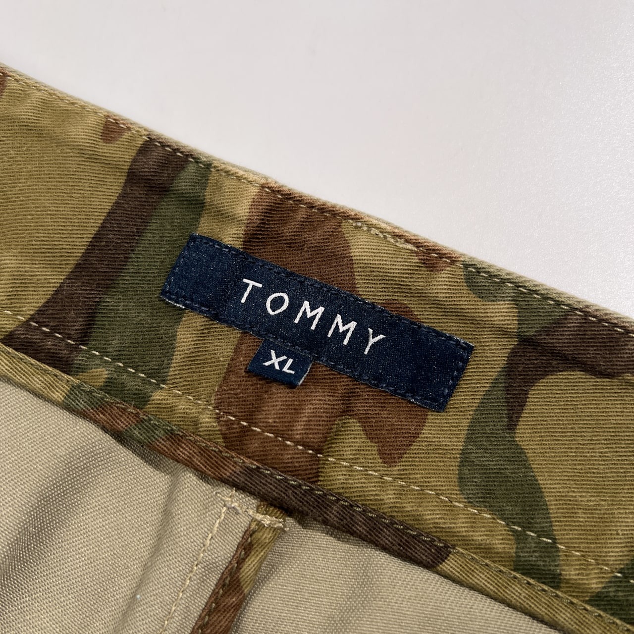 TOMMY × Dickies トミーヒルフィガー ディッキーズ 迷彩 カモフラ切替 チノ ハーフパンツ ショーツ XL /ベージュ ワーク ストリート メンズ