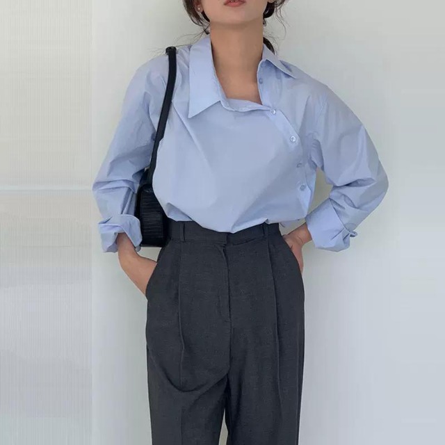 アシンメトリーデザインシャツ　11773