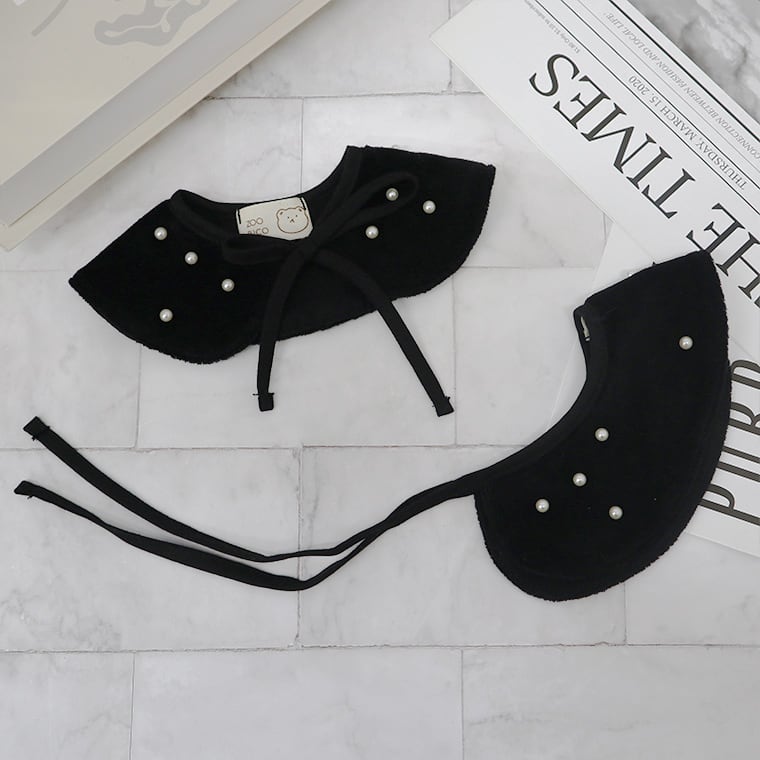 blanc beret & cape / 犬用 帽子 ベレー帽 ケープ ベロア 上品 冬アイテム バンダナ スカーフ アクセサリー ドッグウェア ペット用 cap 被り物 お揃い お出かけ 撮影会 韓国ワンコ服