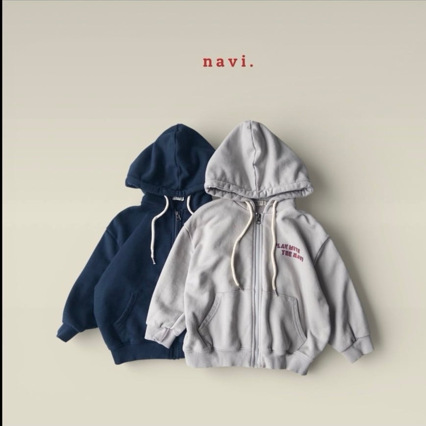 予約⌇navi / Weed Hood Zip Up