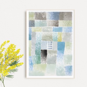 first house of a settlement | Paul Klee | AP028 | 名画デザインポスター パウル・クレー 抽象画