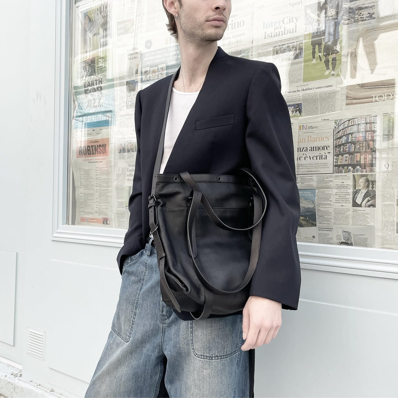 204ABG03 Leather bag 'atelier' S 20 トートバッグ | Patrick Stephan