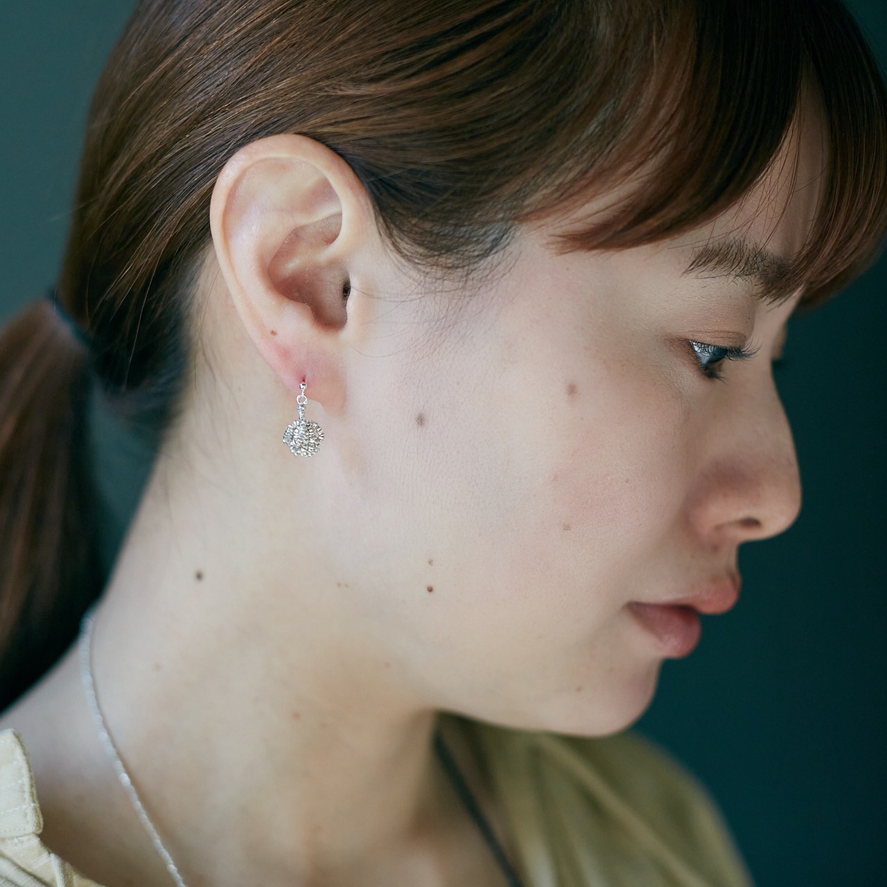 petal ピアス・イヤリング シルバー