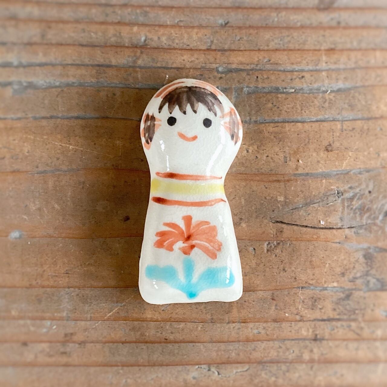 こけし箸置き　(上絵)
