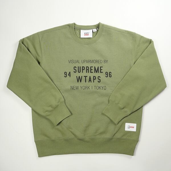 supreme wtaps crewneck Mサイズ　OLIVE