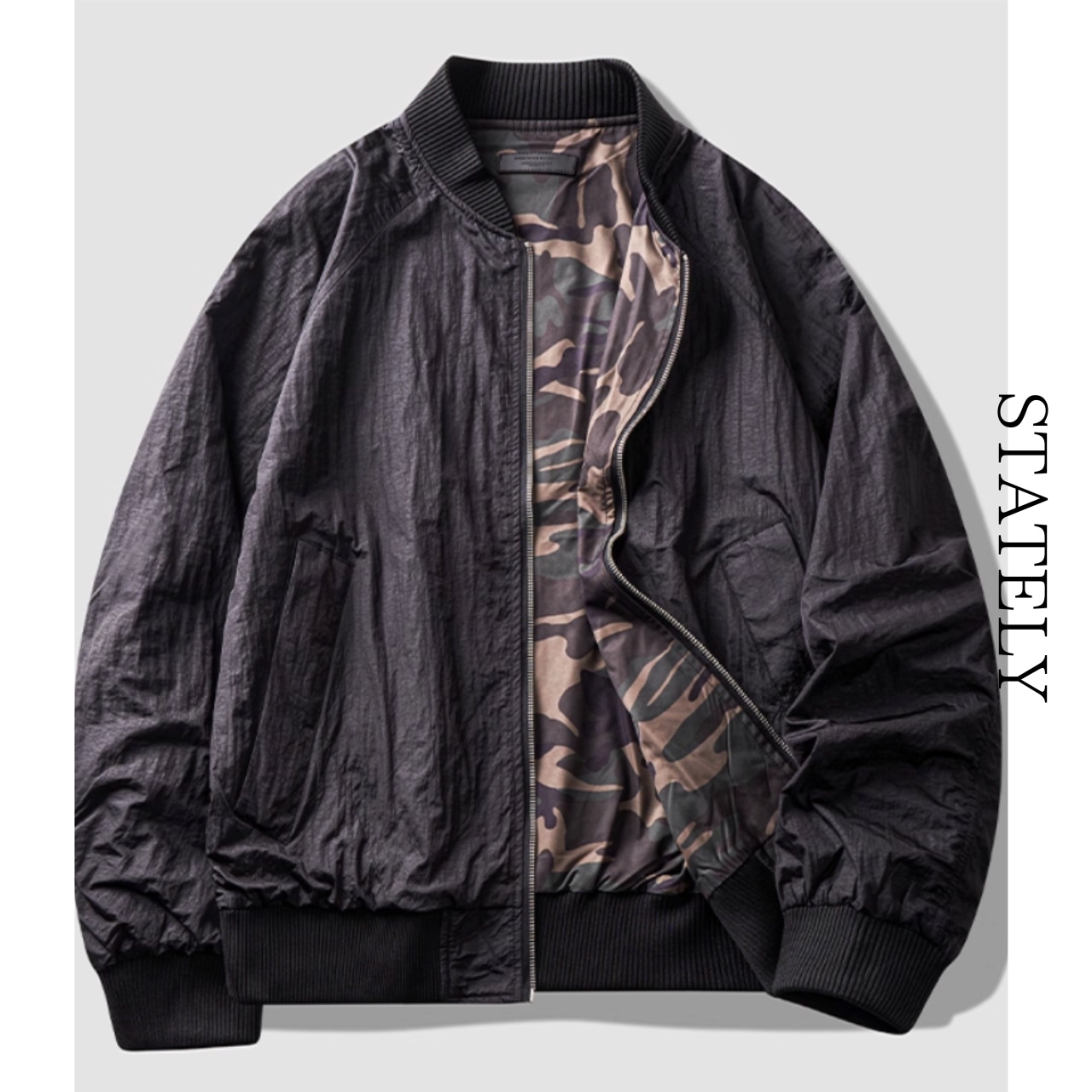リバーシブル Bomber Jacket_O02・画像5