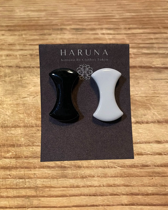 Ceramic Tile Pierced Earrings - Mino-Yaki / 陶器ピアス 美濃焼