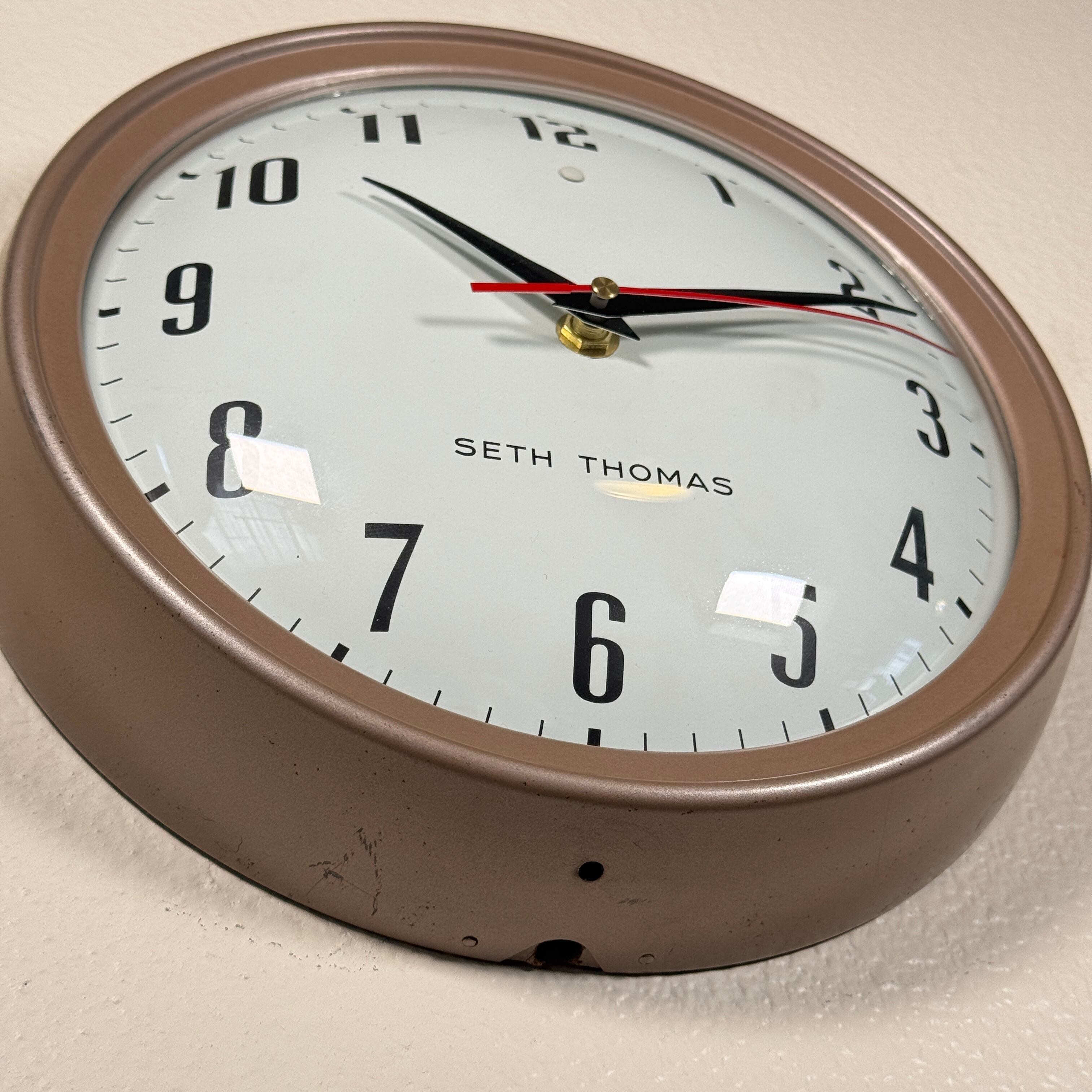 ヴィンテージ セストーマス ウォールクロックSETHTHOMAS 1950's 1973【1970–80年代】ビンテージ SETH THOMAS（セス・トーマス